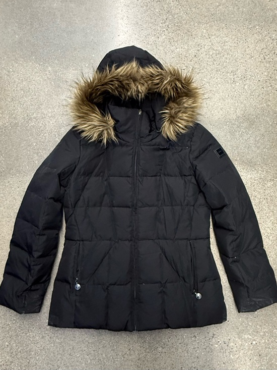 Calvin Klein Jackets & Blazers - Calvin Klein Black Quilted Puffer Jacket with Faux-Fur Trim Hood